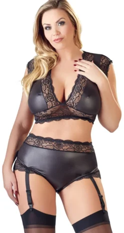 Cottelli Collection - BH und Slip schwarz