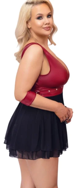 Cottelli Collection - Bondage Babydoll mit Armfesseln