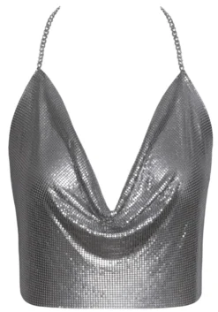 Cottelli Collection - Crop Top aus Metall