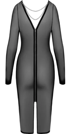 Cottelli Collection - Durchsichtiges Midikleid mit Kettendetails