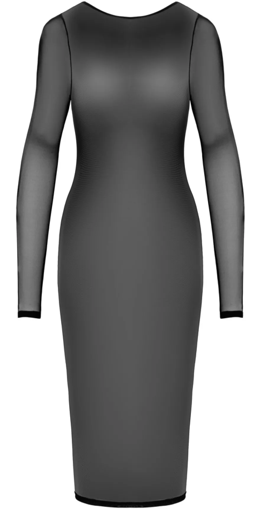 Cottelli Collection - Durchsichtiges Midikleid mit Kettendetails