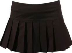 Cottelli Collection - Faltenminirock schwarz