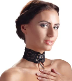 Cottelli Collection - Halsband Spitze schwarz
