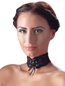 Cottelli Collection - Halsband Spitze schwarz