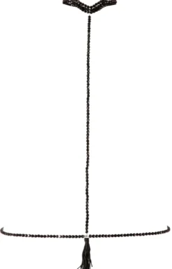 Cottelli Collection - Halsband mit Bikinikette schwarz