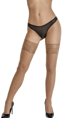Cottelli Collection - Halterlose Strümpfe Nude