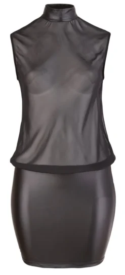Cottelli Collection - Kleid transparent schwarz