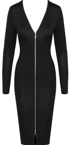 Cottelli Collection - Langarm Kleid mit Zipper