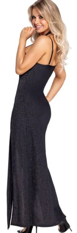 Cottelli Collection - Langes Kleid aus Glitzerstoff