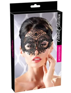 Cottelli Collection - Maske Stickerei schwarz