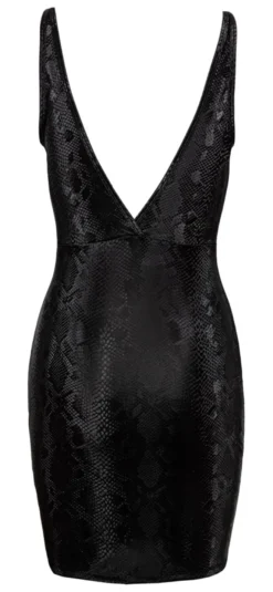 Cottelli Collection - Minikleid in Schlangenhaut-Optik