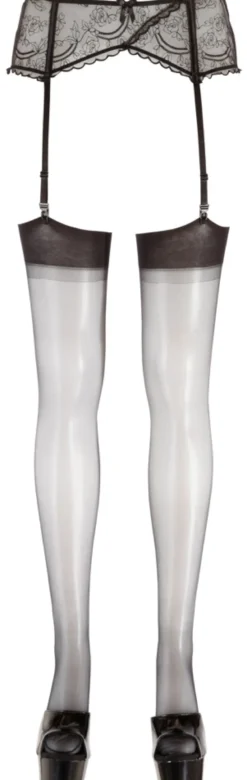Cottelli Collection - Nahtstrümpfe schwarz