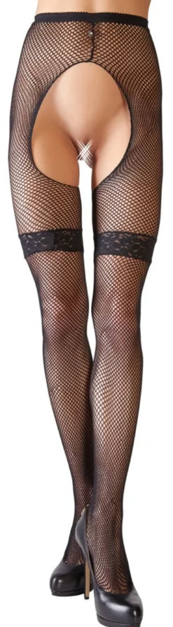 Cottelli Collection - Netzstrumpfhose schwarz