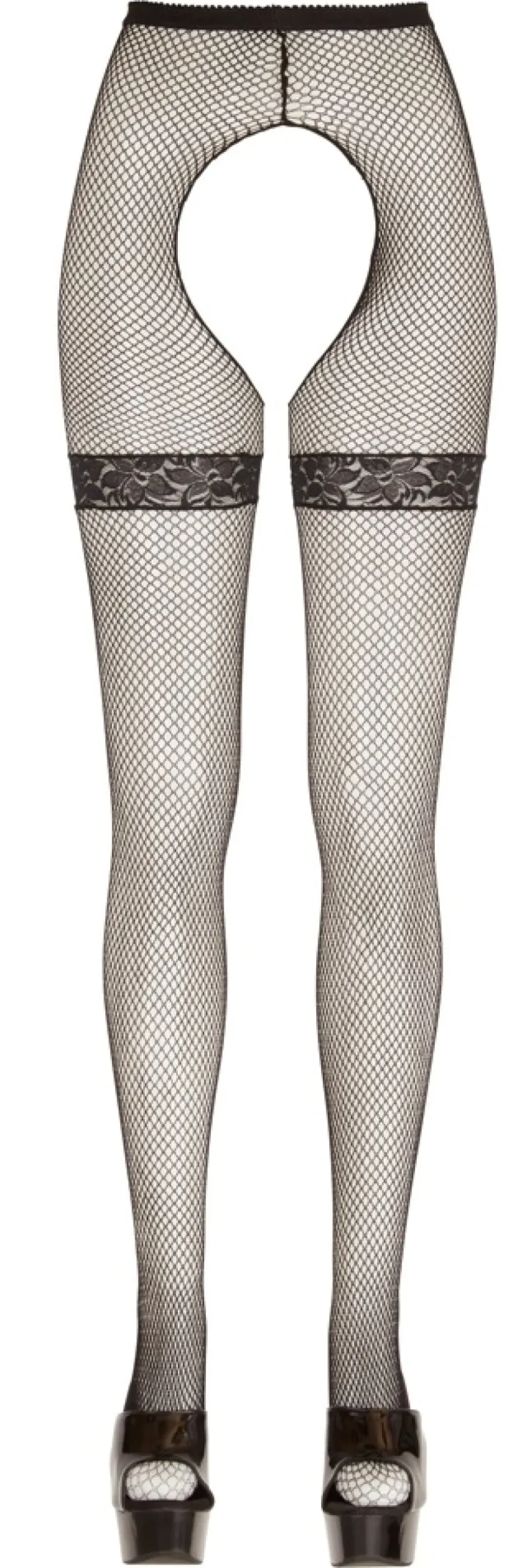 Cottelli Collection - Netzstrumpfhose schwarz