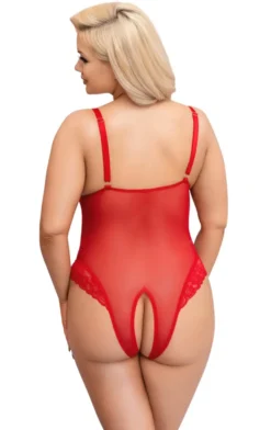Cottelli Collection - Ouvert Spitzen-Body