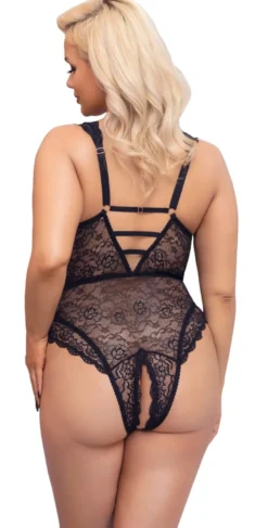 Cottelli Collection - Ouvert Spitzen-Body