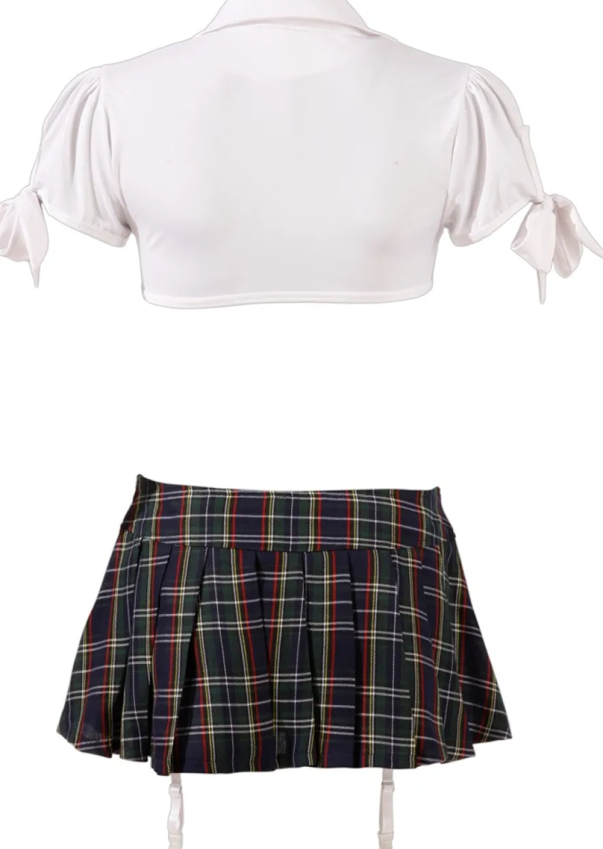 Cottelli Collection - Schulmädchen Set weiß