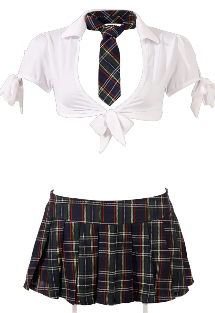 Cottelli Collection - Schulmädchen Set weiß