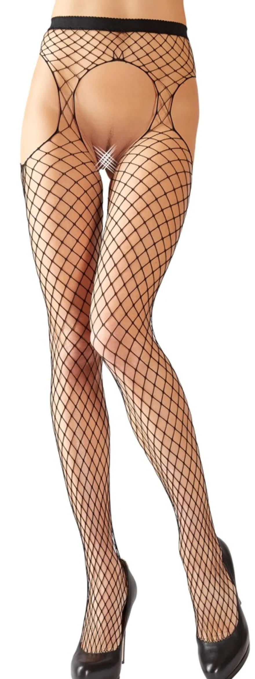 Cottelli Collection - Sexstrumpfhose schwarz