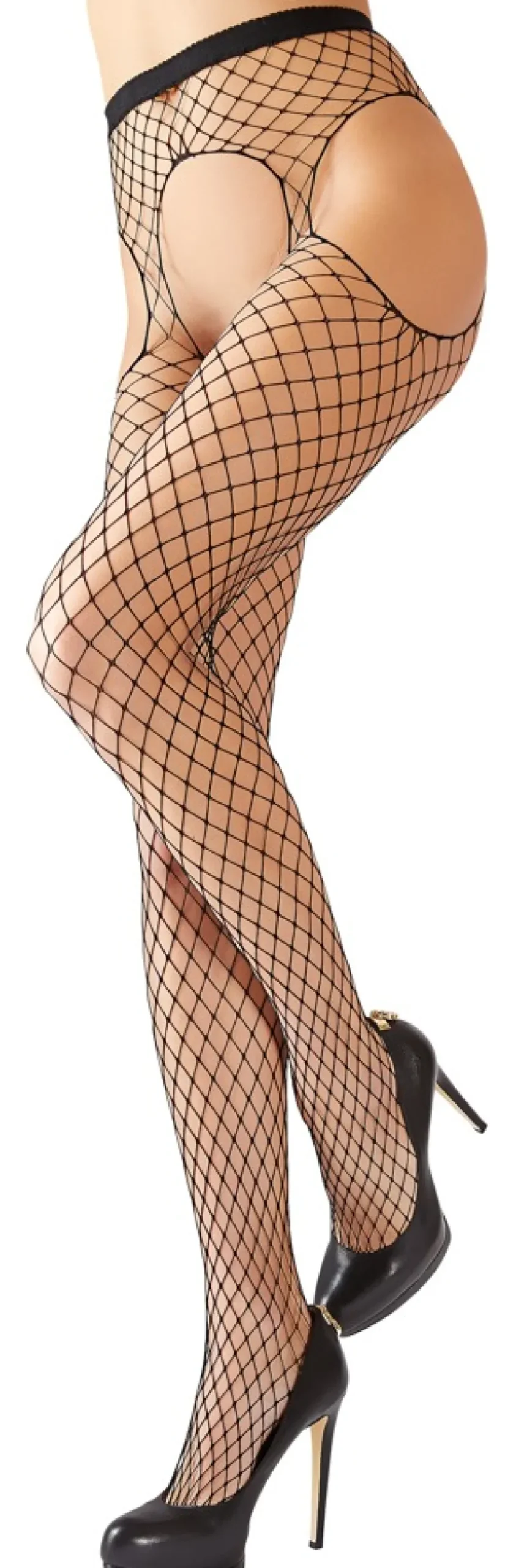 Cottelli Collection - Sexstrumpfhose schwarz