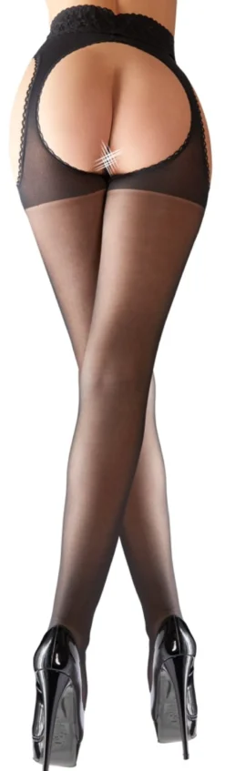 Cottelli Collection - Sexstrumpfhose schwarz