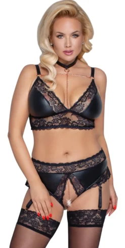 Cottelli Collection - Soft-BH mit Straps-Slip