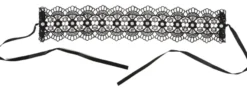 Cottelli Collection - Stickereihalsband mit Strass schwarz