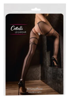 Cottelli Collection - Straps Strumpfhose schwarz