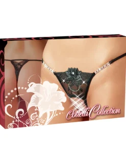 Cottelli Collection - String Strass schwarz