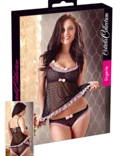 Cottelli Collection - Top und Panty schwarz