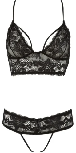 Cottelli Collection - Top und String schwarz