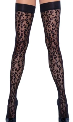 Cottelli Legwear - Halterlose Strümpfe schwarz