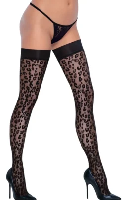 Cottelli Legwear - Halterlose Strümpfe schwarz