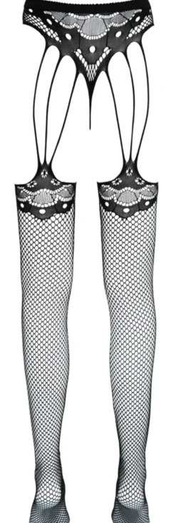 Cottelli Legwear - Strapsstrumpfhose schwarz