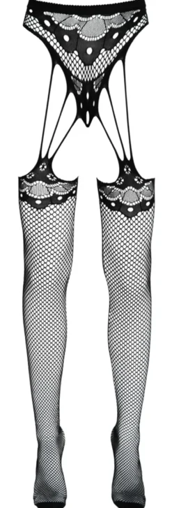 Cottelli Legwear - Strapsstrumpfhose schwarz