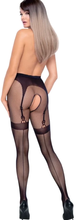 Cottelli Legwear - Strumpfhose ouvert schwarz