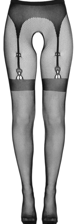 Cottelli Legwear - Strumpfhose ouvert schwarz