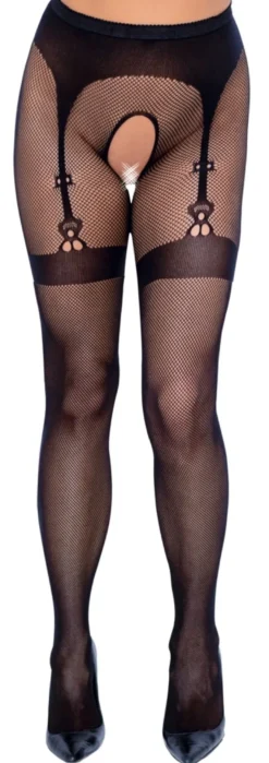 Cottelli Legwear - Strumpfhose ouvert schwarz