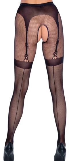 Cottelli Legwear - Strumpfhose ouvert schwarz