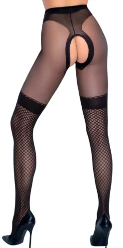 Cottelli Legwear - Strumpfhose overt schwarz