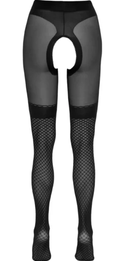 Cottelli Legwear - Strumpfhose overt schwarz