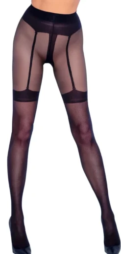 Cottelli Legwear - Strumpfhose overt schwarz