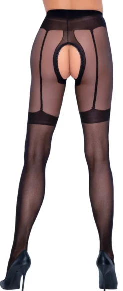 Cottelli Legwear - Strumpfhose overt schwarz