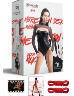 Demoniq - Body Aimi + 2 Seile DE872862M schwarz/rot
