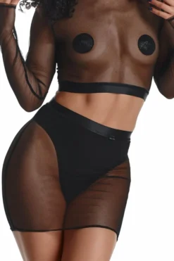 Demoniq - Clubwear Set aus feinem Material