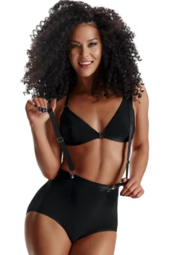 Demoniq - Clubwear Set aus weichem Material mit Gummibändern