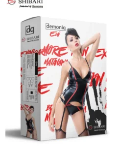 Demoniq - Corsage Emi DE872848M schwarz/rot