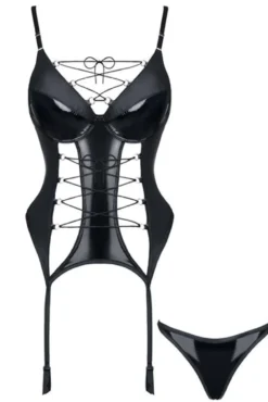 Demoniq - Gorset Ruth DE739303M schwarz