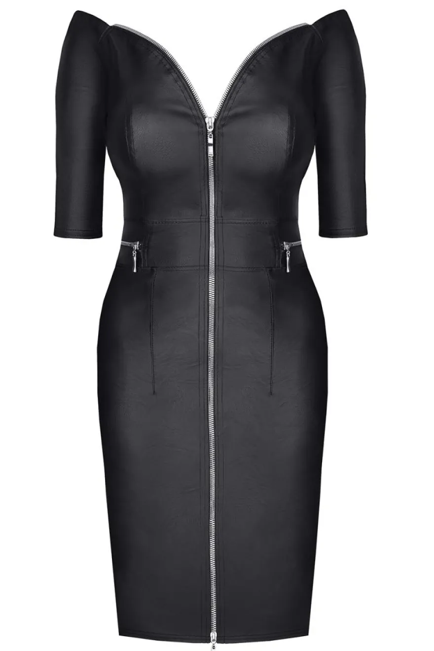 Demoniq - Kleid aus Kunstleder