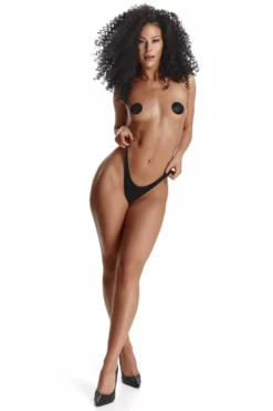 Demoniq - LadyX String Tanga LXCande001 schwarz